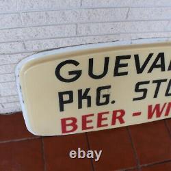 Large Vintage Store Display Sign PKG Store Beer Wine