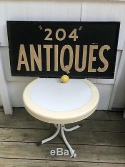 Large Wood ANTIQUES Shop Store Display Sign Double Sided & Hand Painted
