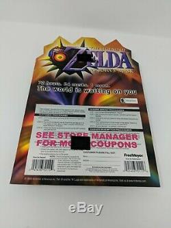 Legend of Zelda Majora's Mask Nintendo 64 N64 Promo Store Display Sign Standee