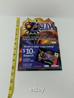 Legend of Zelda Majora's Mask Nintendo 64 N64 Promo Store Display Sign Standee