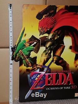 Legend of Zelda Ocarina of Time 3D Store Display Sign Standee Advertising Promo