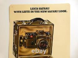 Leica Advertising Sign for Safari 22.75x15 Poster Nr. 632 Printed in W-Germany