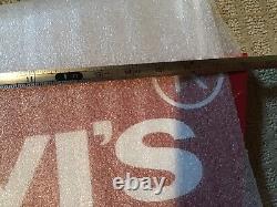 Levi Strauss Sign LEVI'S Advertisement Display 18 x 10 New With Attached Hook
