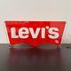 Levi's Jeans Store Display Acrylic Sign Board 17x7x3 Very Rare