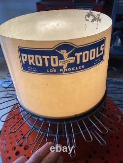 Lighted Logo Proto Tools Dealer Hardware Store Combo Wrench Tool Display Rack
