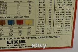 Lixie Hammers Store Display Sign Drill Index Fraction Equivalents Vintage Shop