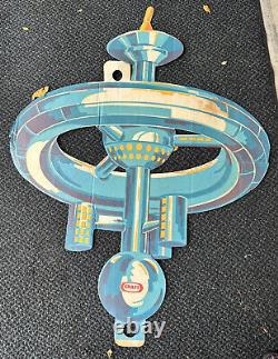 Lot 5 Vtg Kraft Gemini Spaceship Astronaut Space Advertising Store Display Sign