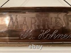 M. Hohner Marine Band Harmonica Sign Store Display 24, Double Sided