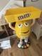 M&M Store Candy Display Yellow Peanut 45 Tall with Tray