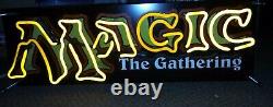 MAGIC The Gathering VINTAGE NEON LIGHT Retail Store DISPLAY SIGN Promotional MTG