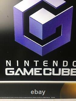 MARIO Nintendo STORE DISPLAY SIGN GameCube 2003 Plastic 23.5 x 23.5 SUPER RARE