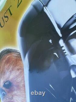 MASSIVE 1997 Star Wars Trilogy VHS release VINYL BUS SIZED banner PROMO SUBWAY