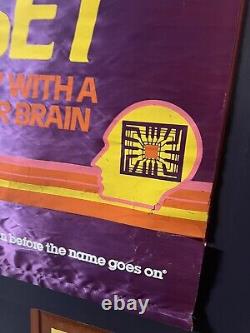 MCM Zenith Television Sign Hanging Advertising Store Display Purple Banner