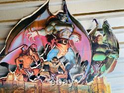 MEGA RARE 1995 Kenner Gargoyles Advertising Store Display Sign cartoon tv