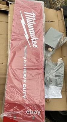 MILWAUKEE TOOLS Commercial Steel 4' x 12 In-Store Garage Shop Sign Display