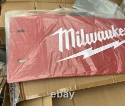 MILWAUKEE TOOLS Commercial Steel 4' x 12 In-Store Garage Shop Sign Display