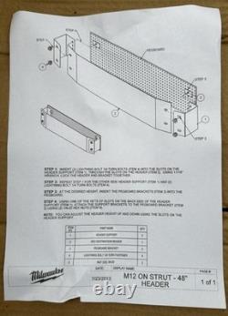 MILWAUKEE TOOLS Commercial Steel 4' x 12 In-Store Garage Shop Sign Display