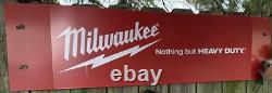 MILWAUKEE TOOLS Commercial Steel 4' x 12 In-Store Garage Shop Sign Display