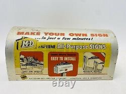 Macklanburg Vtg Hardware Store Display Counter Sign Making Letters Mailbox House