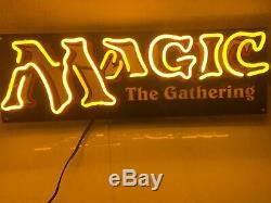 Magic The Gathering MTG Neon Sign Vintage Store Display