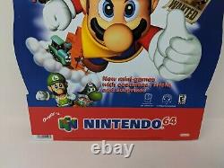 Mario Party 2 Nintendo 64 N64 Store Display Standee Sign Promo Promotional 90s