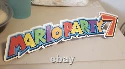 Mario Party 7 In Store Display Advertising sign EXCELLENT CONDIT