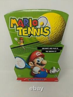 Mario Tennis Nintendo 64 N64 Standee Sign Promo Promotional Store Display VTG