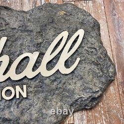 Marshall Amplification original store sign display 1980s faux rock 36 wide orig
