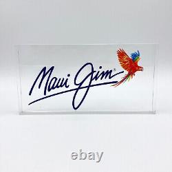 Maui Jim Acrylic Promotional 6.25 Plaque Advertisement Sign Sunglasses Rare