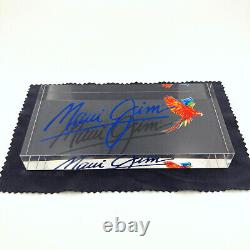 Maui Jim Acrylic Promotional 6.25 Plaque Advertisement Sign Sunglasses Rare