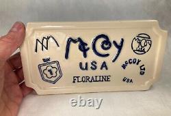 McCoy Floraline DEALER SIGN Art Pottery Advertising Display Case Plaque MINT