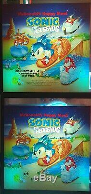 McDonald's Sonic Sega Nintendo Poster Sign Store Display Advertisement Translite