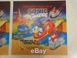 McDonald's Sonic Sega Nintendo Poster Sign Store Display Advertisement Translite