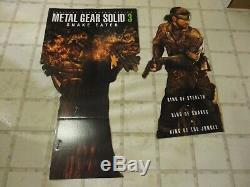 Metal Gear Solid 3 Snake Eater Playstation 2 PS2 Store Display Promo Sign