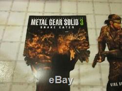 Metal Gear Solid 3 Snake Eater Playstation 2 PS2 Store Display Promo Sign