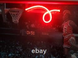 Michael Jordan #23 1988 Free Throw Line Dunk Contest Store Display Nike Sign