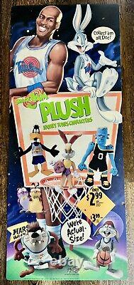 Michael Jordan Bugs Bunny Space Jam McDonalds Promo Display 1996 WB 48 x 20