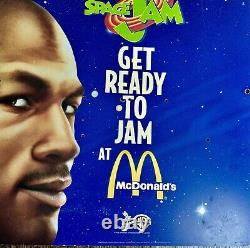 Michael Jordan Bugs Bunny Space Jam McDonalds Promo Display 1996 WB 48 x 20