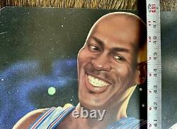 Michael Jordan Bugs Bunny Space Jam McDonalds Promo Display 1996 WB 48 x 20