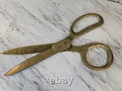 Mid 20th Century Giant Bonze Advertising Store Display Scissors Tailors Trade