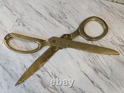 Mid 20th Century Giant Bonze Advertising Store Display Scissors Tailors Trade