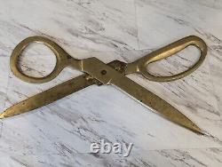 Mid 20th Century Giant Bonze Advertising Store Display Scissors Tailors Trade