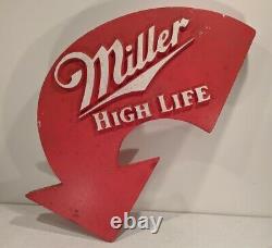 Miller High Life Beer Sign Store Display BIG Styrofoam Advertising Man Cave