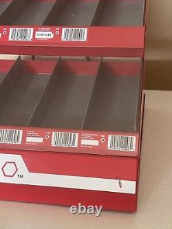 Milwaukee Tools Shockwave Bit Metal Store Display Case Red Storage Hardware Sign