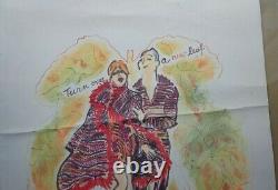 Missoni Signed Store Advertising Poster Inscribed 1997