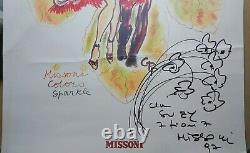Missoni Signed Store Advertising Poster Inscribed 1997