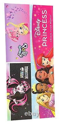 Monster High DISNEY Polly Pocket Retail Store Sign Magnet Holders 48 x 20