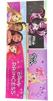 Monster High DISNEY Polly Pocket Retail Store Sign Magnet Holders 48 x 20