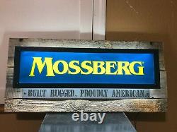 Mossberg And Sons Led Sign Man Cave Garage Decor Hunting Light Up Display