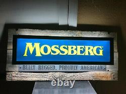 Mossberg And Sons Led Sign Man Cave Garage Decor Hunting Light Up Display